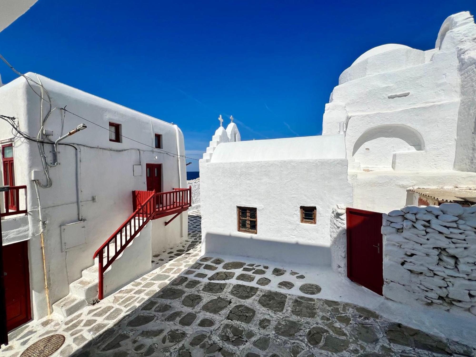 Myconian Little Venice Elite Suites With Sea View Mykonos Town Bagian luar foto